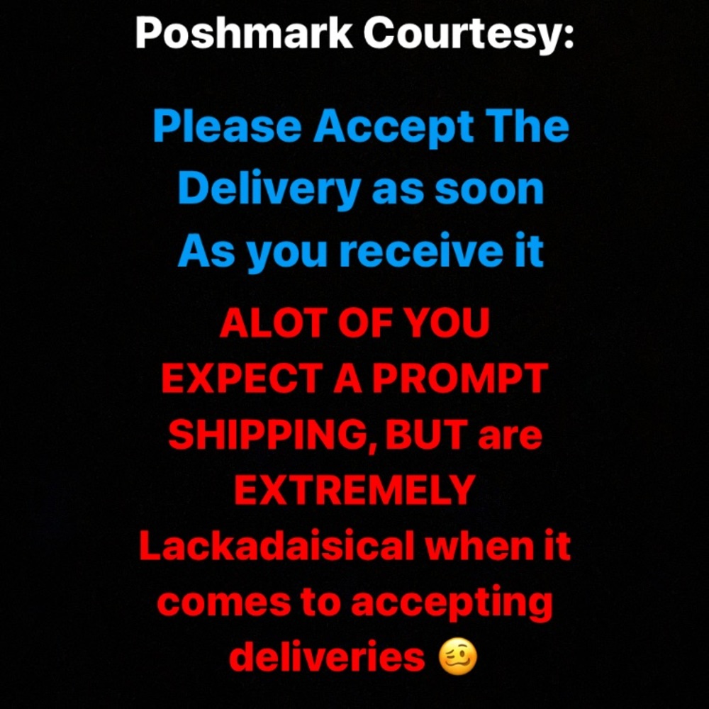 💕ACCEPT THE DELIVERY IN A TIMELY FASHION💕
